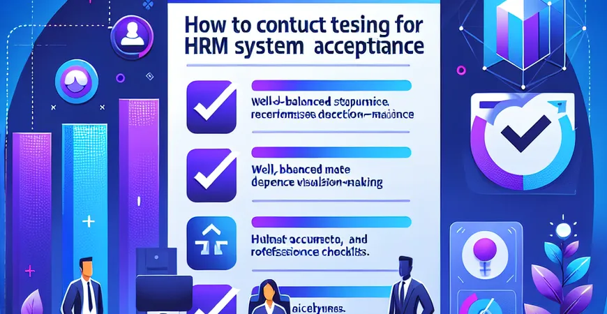 验收 HRM 系统的用户测试怎么做？5 大角色体验清单